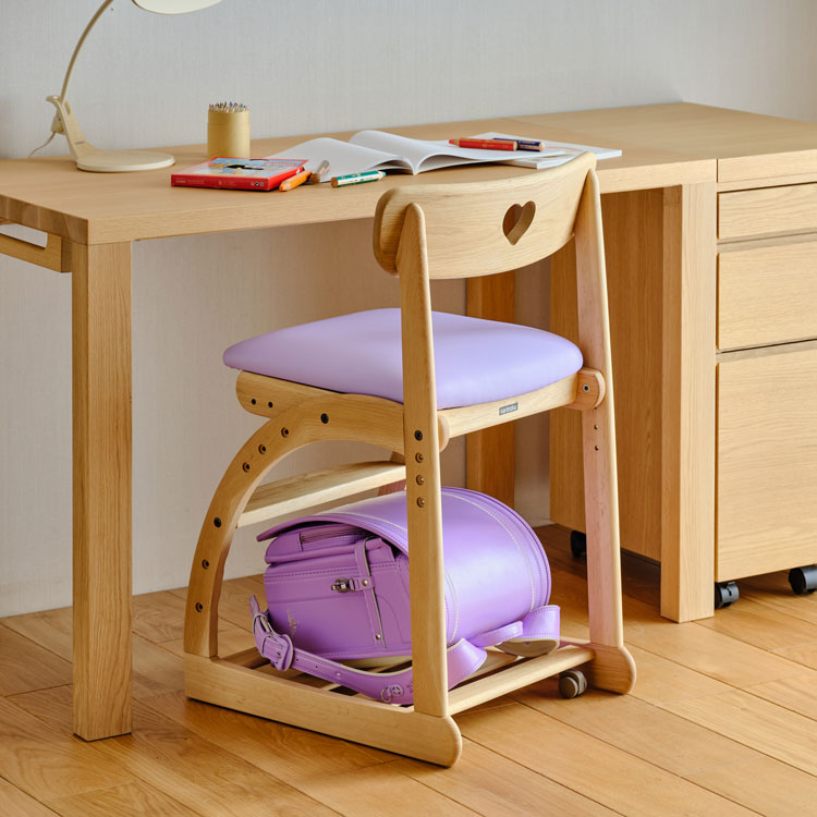 デスクチェア XT1801 ラベンダーパープル ピュアオーク 通販 | 【公式