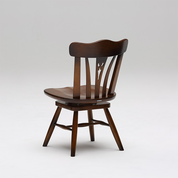 回転式アームレスチェア CC1837 コロニアルウォールナット 通販