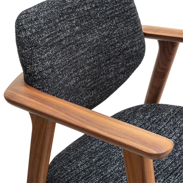 ショートアームチェア CW6801(レギュラーシート) ブラック