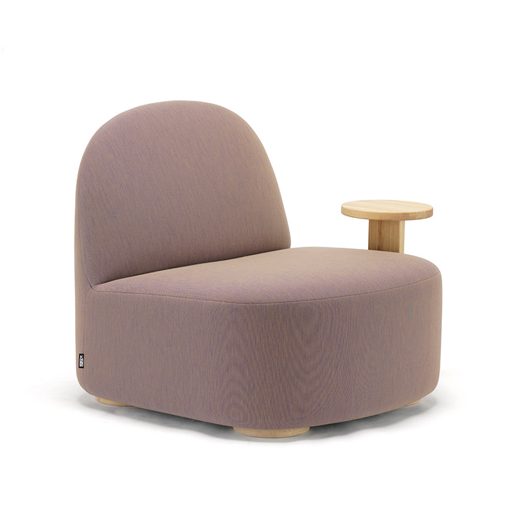 Polar Lounge Chair L With Side Table Left (ポーラーラウンジチェアL