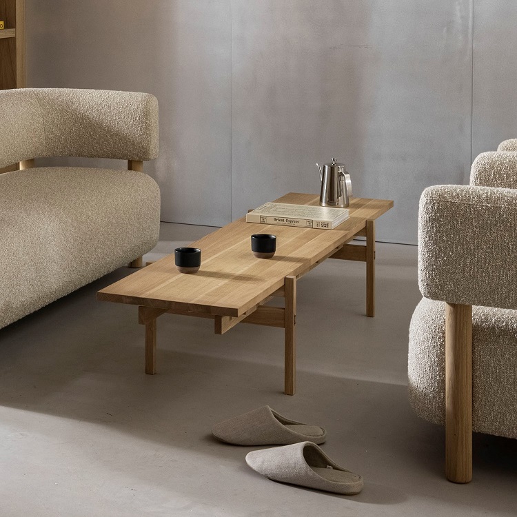 KARIMOKU CASE】N-S03 2.5Seater Maple-102/Pure Oak