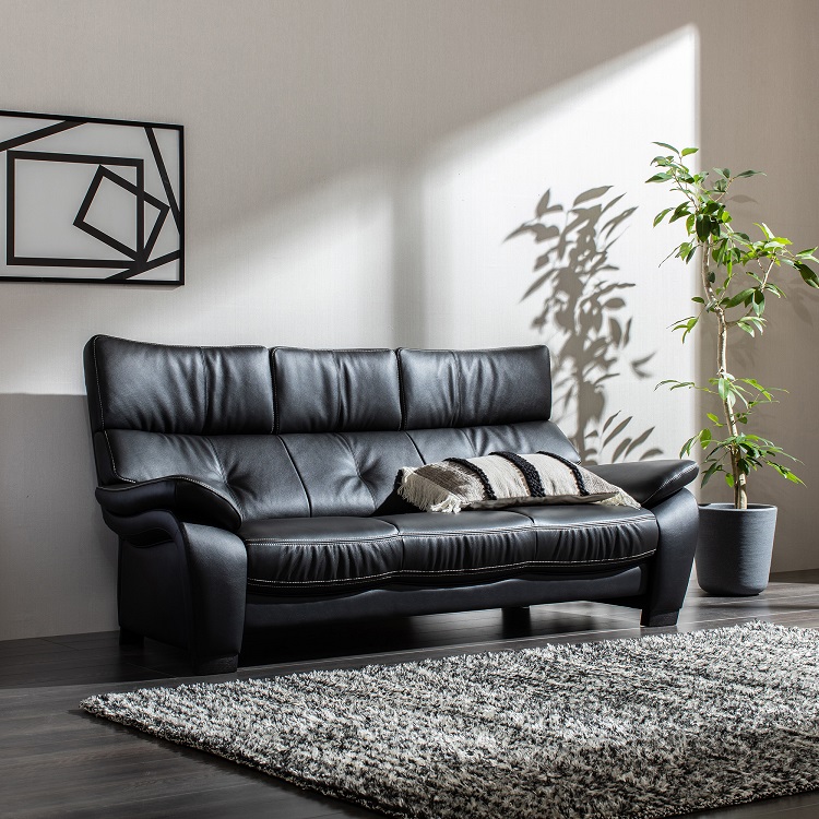 3人掛（大）ソファ ZW7313 ブラック シアーブラック 通販 | 【公式