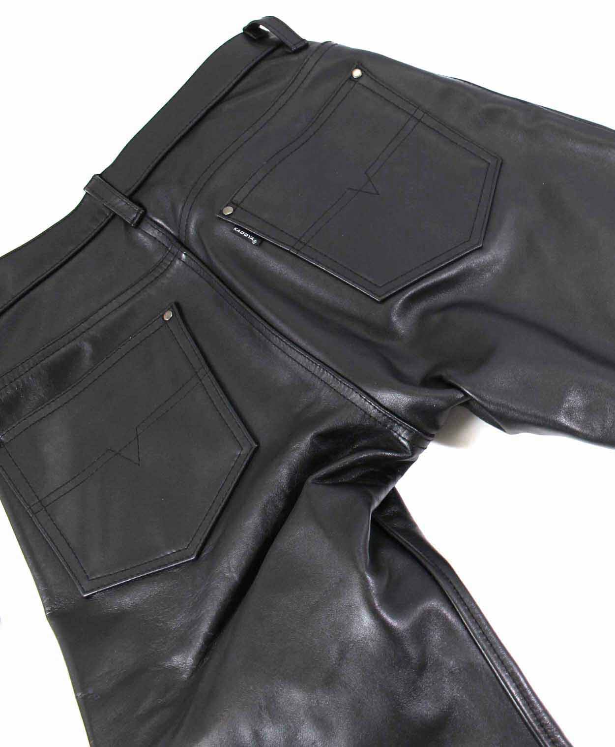 革パンツ ストレート レザーパンツ｜カドヤ公式オンラインショップ