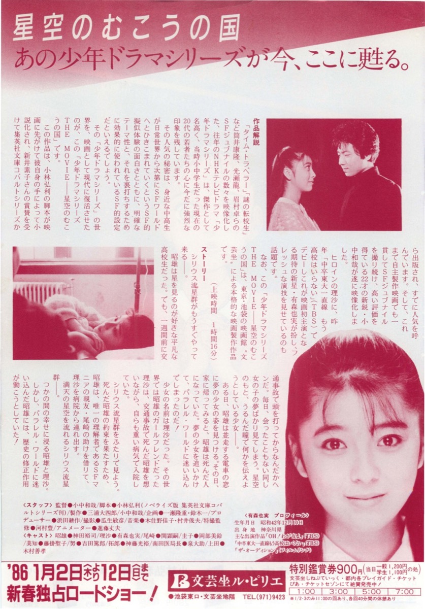 映画チラシサイト：星空の向こうの国