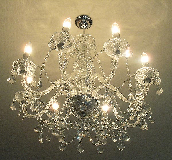 LA LUCE】アスフールクリスタルシャンデリア【豪華版】8灯(W660×H640mm