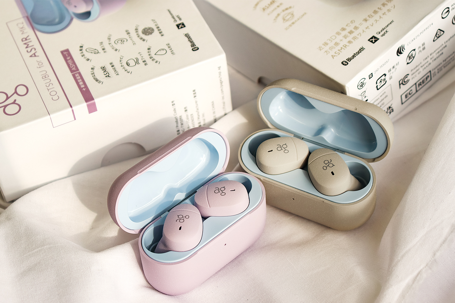 世界初！ASMR専用完全ワイヤレスイヤホン「COTSUBU for ASMR MK2／3D