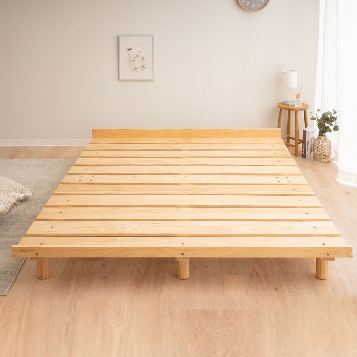 高さが変えられる すのこベッド シングル セミダブル ダブル クイーン