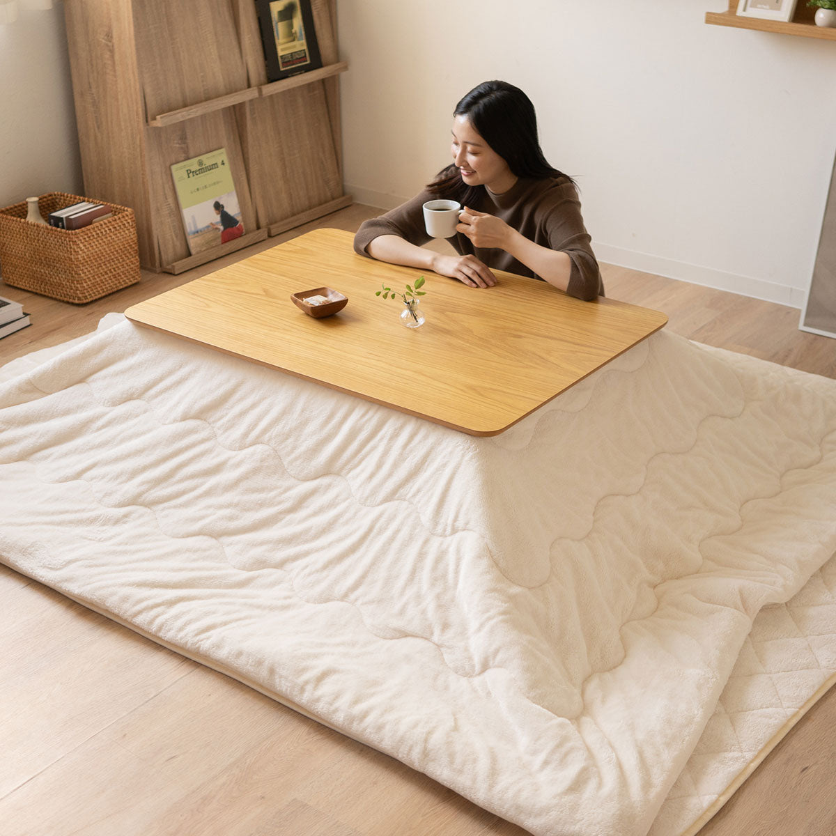 エムールヒートプラス こたつ掛敷セット こたつ布団 ラグ 正方形