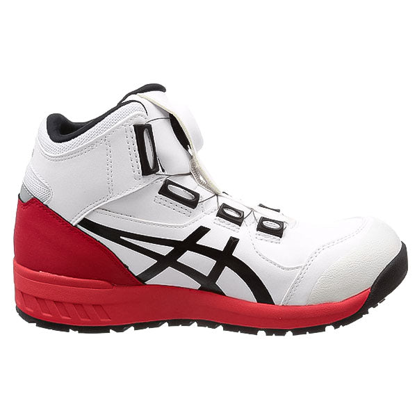 アシックス 安全靴 ウィンジョブ CP304 BOA ホワイト×ブラック 3E