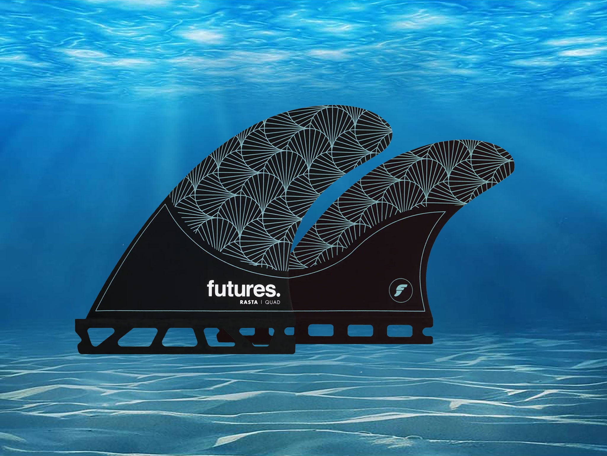 Futures Rasta Quad Fins - Encinitas Surfboards