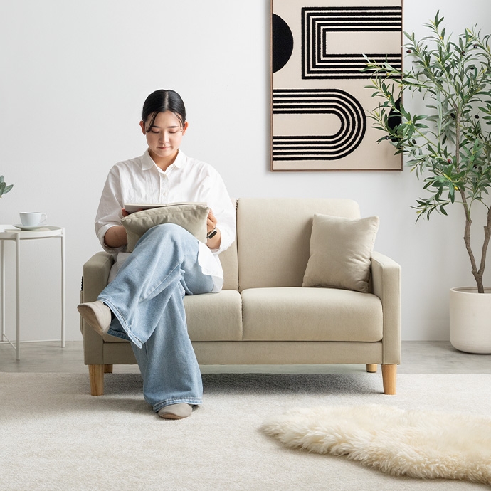 単品】Emma 2人掛けコンパクトソファ | インテリア家具の卸・仕入れ