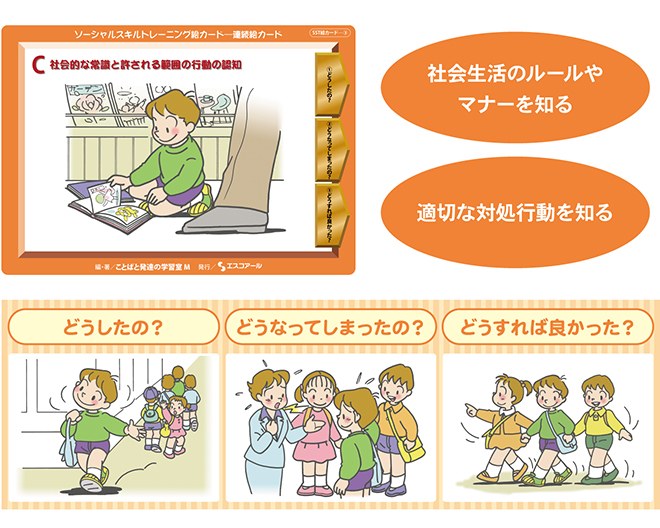 株式会社エスコアール ＞ 製品情報 ＞ ソーシャルスキルトレーニング絵
