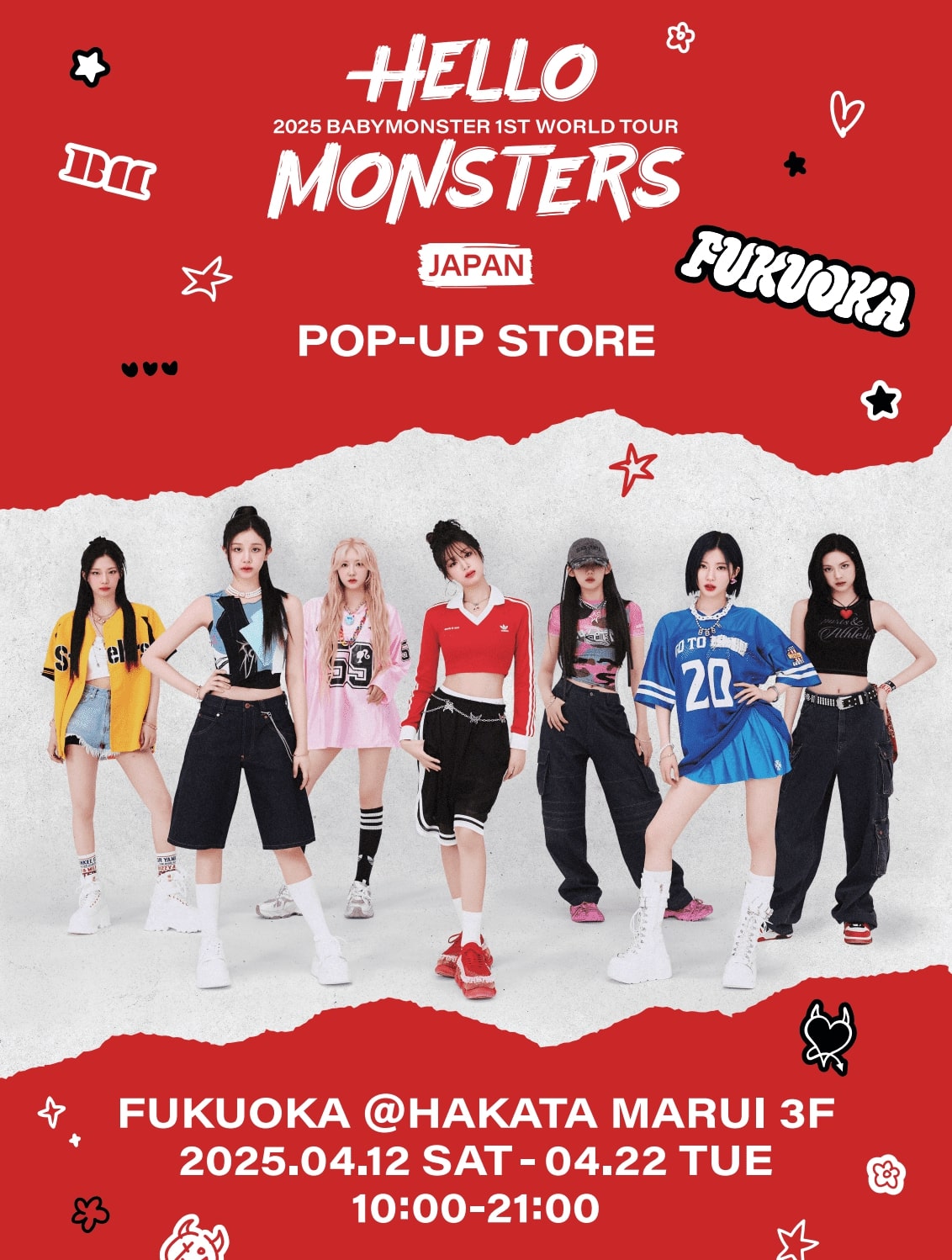 BABYMONSTER World Tour pop up shop visits Kanagawa and Fukuoka