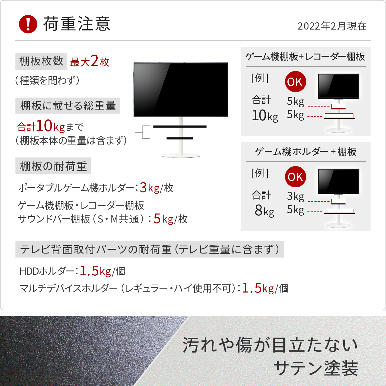 A2ハイ・ラージタイプ対応 サウンドバー棚板Sサイズ | EQUALS for BUSINESS