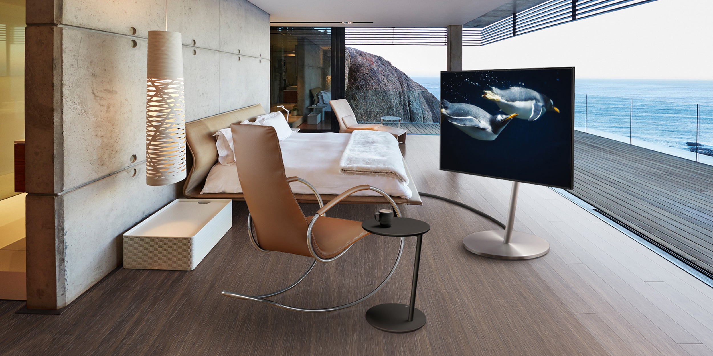 WALL SEVENSTAND A2 STAINLESS CASTER（LARGE TYPE）【組立設置