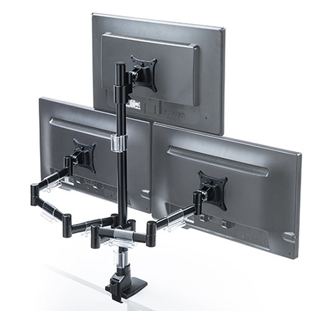モニターアーム(3画面・トリプルディスプレイ・クランプ・上下左右高さ
