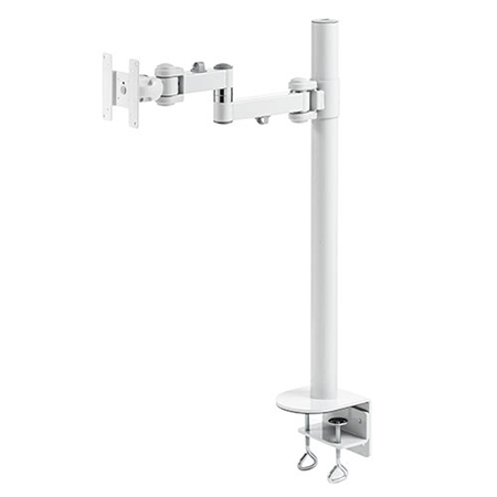 在庫限り】高耐荷重モニターアーム(耐荷重20kg・水平可動・クランプ式