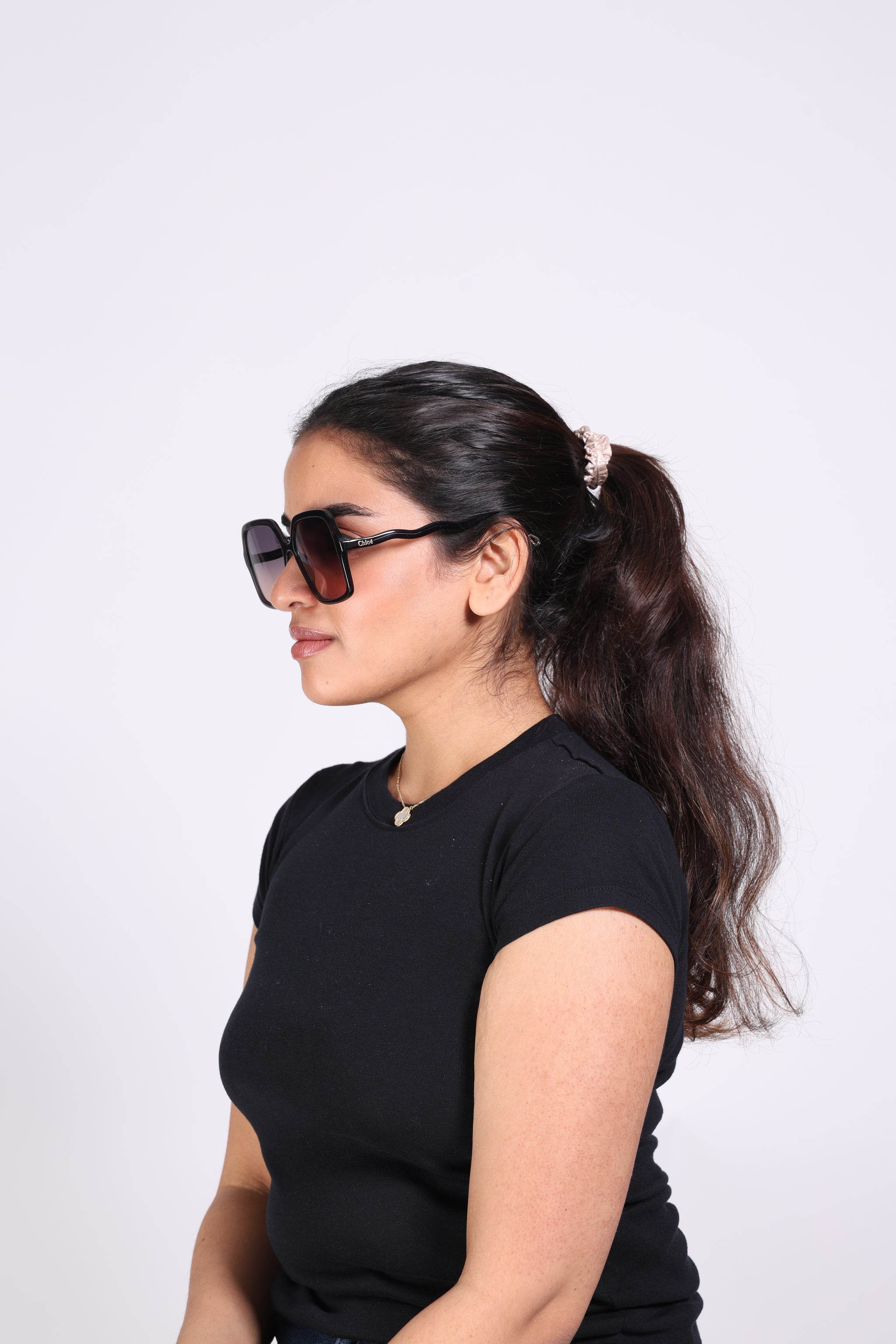 Chloé - Zelie - Ethical Square Sunglasses - CH0086S 001 - Black