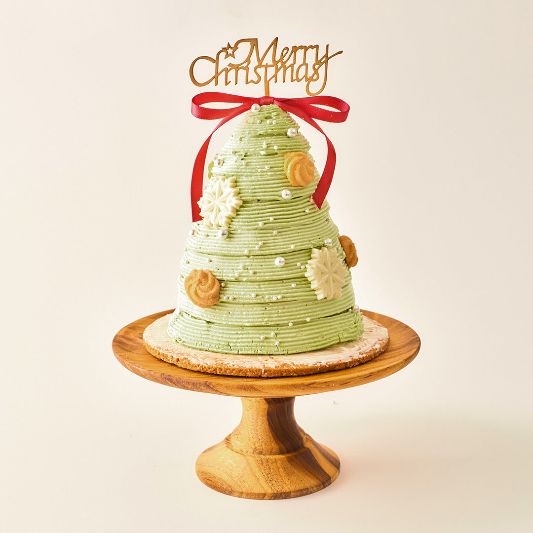 Pistache Chocolat Tree｜ピスタチオショコラのクリスマスツリーケーキ