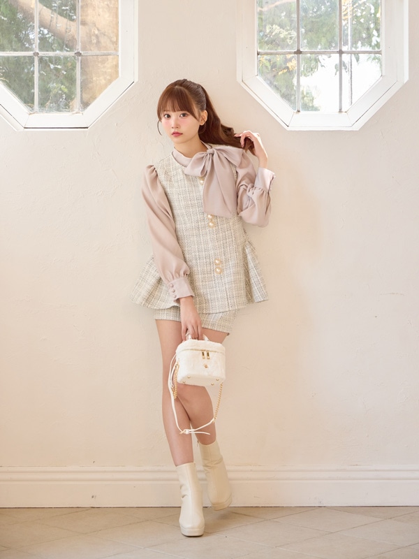 ツイードペプラムセットアップ｜evelyn（エブリン）公式通販サイト