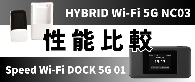 最新情報】WiMAXの新端末「HYBRID Wi-Fi 5G NC03」をレビュー！国内初