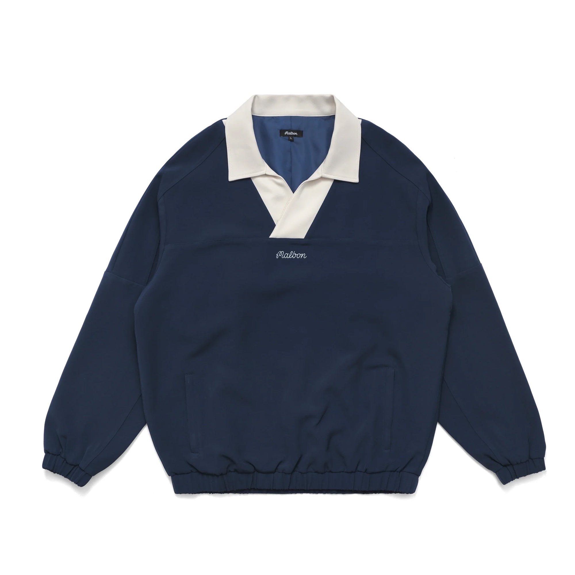 マルボン Malbon プルオーバー ジャンパー 半袖 長袖 ネイビー 2xl