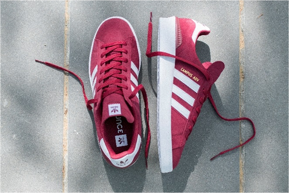 クラシックスニーカーCAMPUSをスケートボーディング仕様に再解釈した