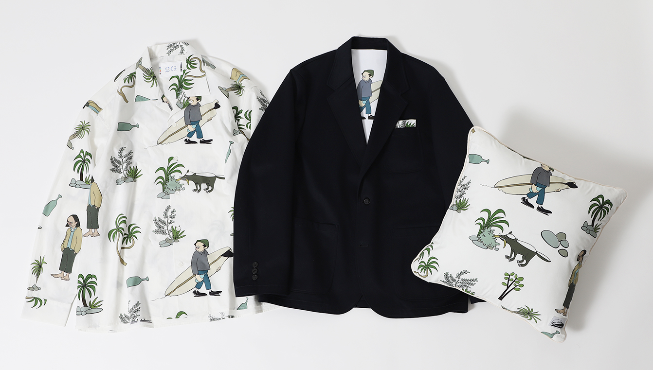 花井祐介と2Gによるリサイクル素材を使用したコラボコレクション