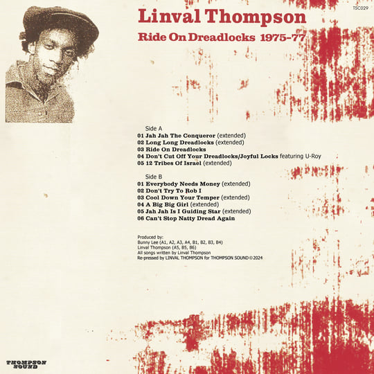 Linval Thompson - Ride On Dreadlocks LP | A-LONE REGGAE SHOP