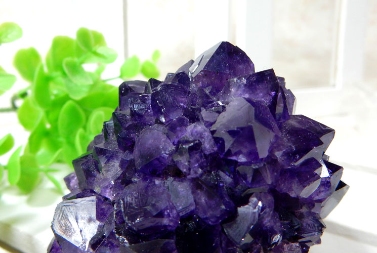 ウルグアイ産フラワーアメジストのクラスター - パワーストーンのFairy