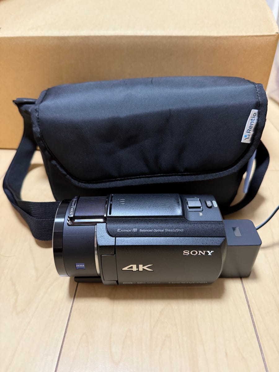 レンタル] ソニー 4Kビデオカメラ FDR-AX45A 三脚＋大容量予備