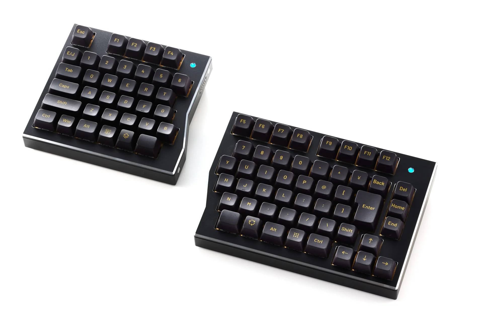 レンタル] Waffree keyboard ワイヤレス分割キーボード Brass Plate