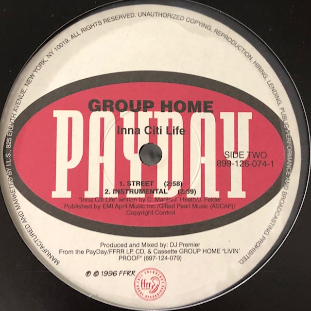 Group Home - Up Against Tha Wall (b/w Inna Citi Life) (12