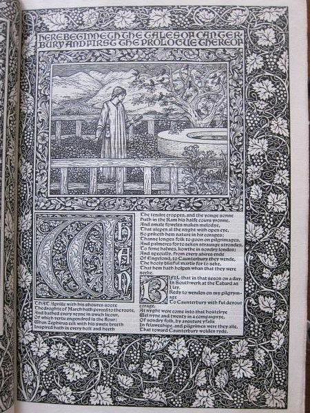 The Works of Geoffrey Chaucer, printed by William Morris at the