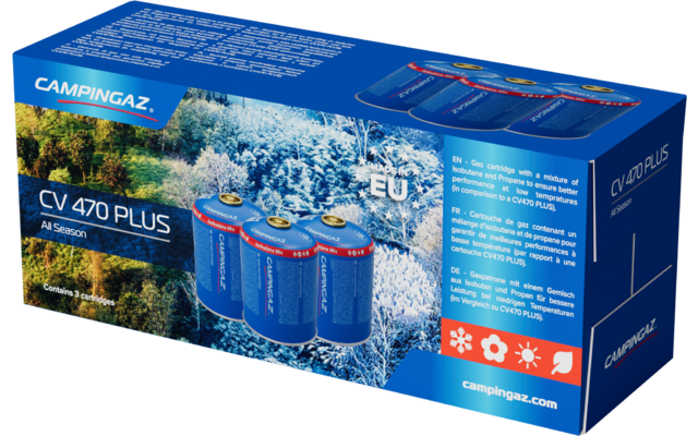 Campingaz CV470 all-season gas cartridges set of 3 - Berger Camping