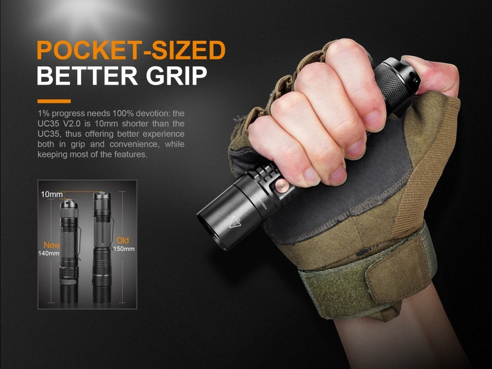 Fenix UC35 V2.0 LED Rechargeable EDC Flashlight – Fenix Store