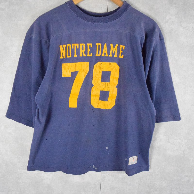 70年代 70s 80年代 80s チャンピオン アメリカ製 ネイビー 半袖