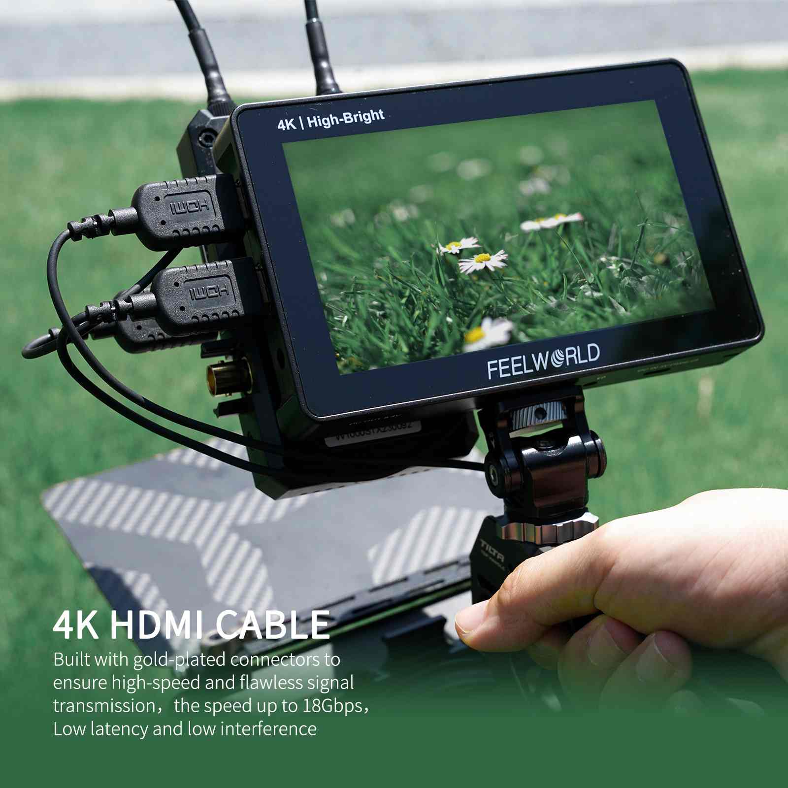 FEELWORLD 超薄型 4K HDMI - HDMI ケーブル 3FT – フィールワールド