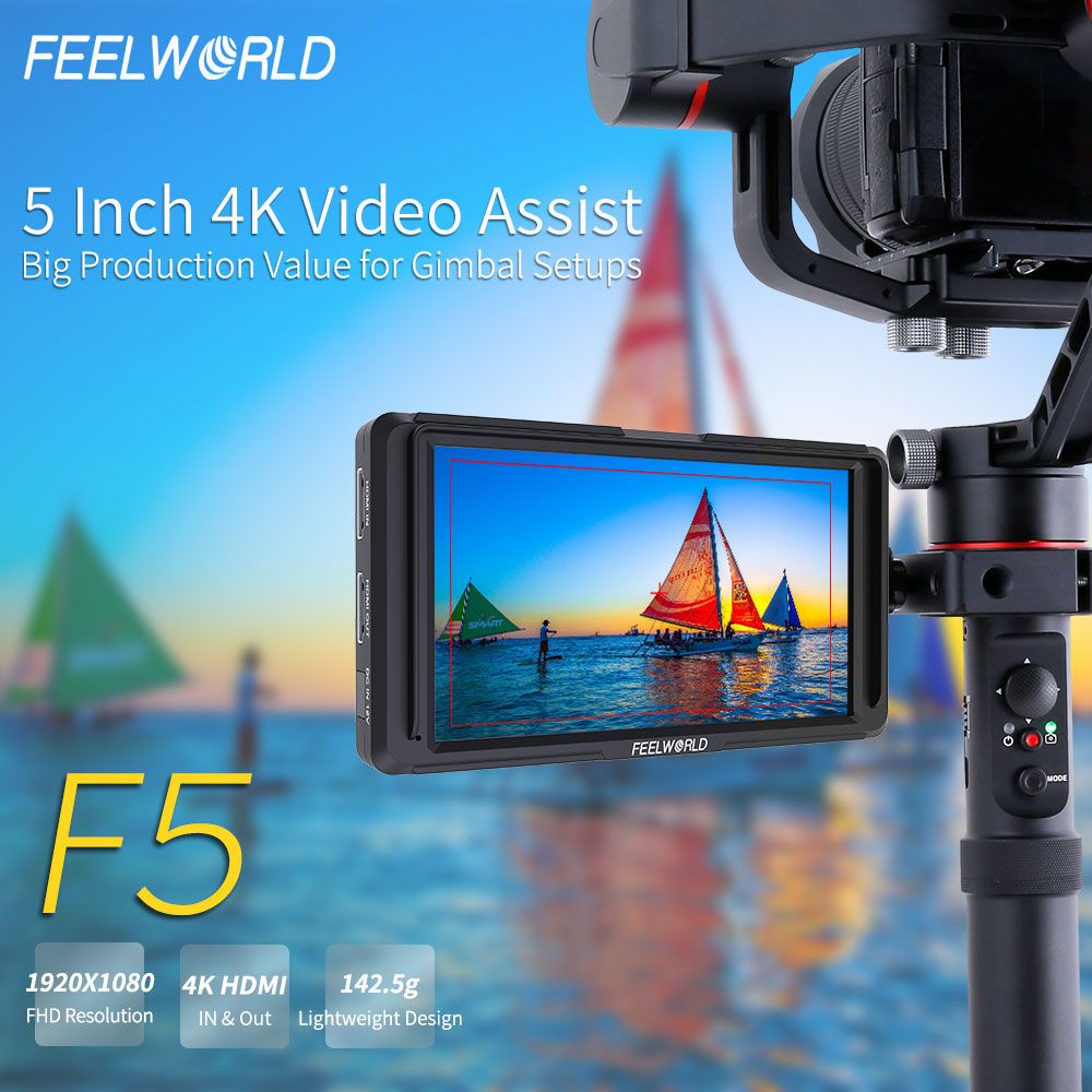 FEELWORLD F5 5 インチ小型 4K HDMI デジタル一眼レフ カメラ