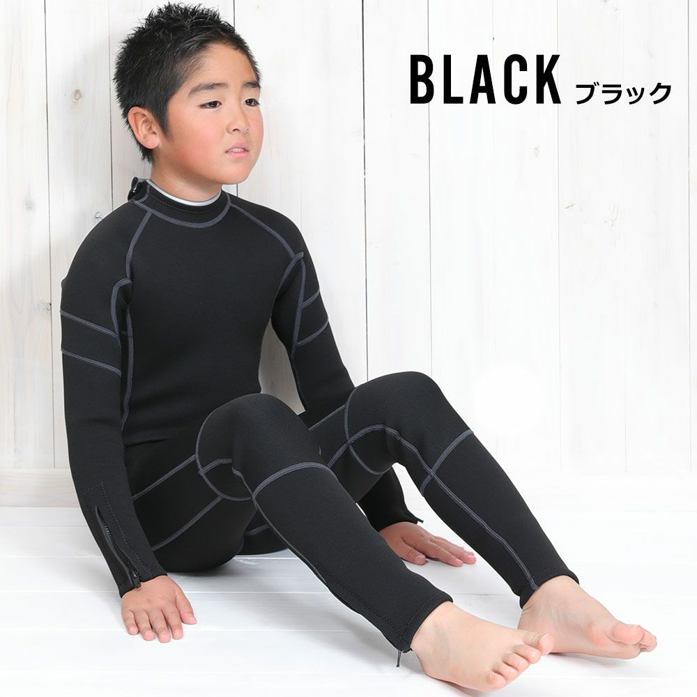 Ko'a キッズ フルスーツ バックジップ 3mm 120～160 全3色 | FELLOW