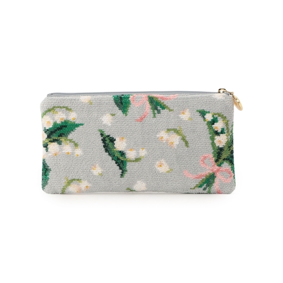 ピュールミュゲ フラットポーチ PMG-256028（WEB限定）(シルバーグレー