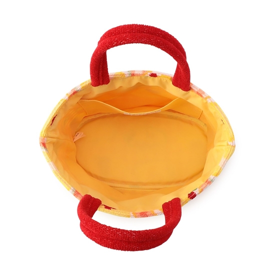 ハッピーオムライス 巾着付きバッグ L/HOR-243073(アプリコット