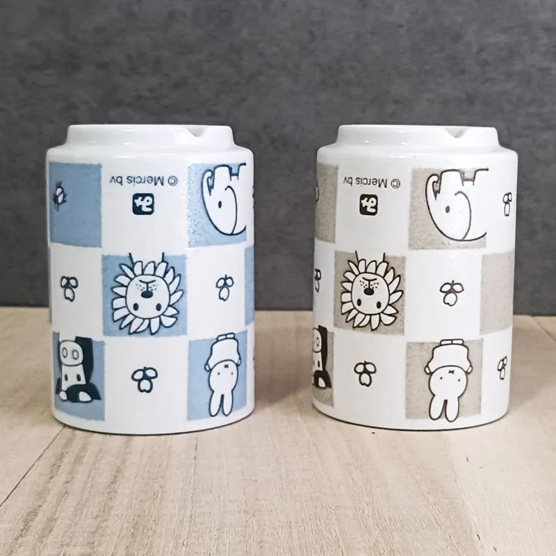 Traditional Japanese Miffy Green Tea Pair Teacups Yunomi Made in