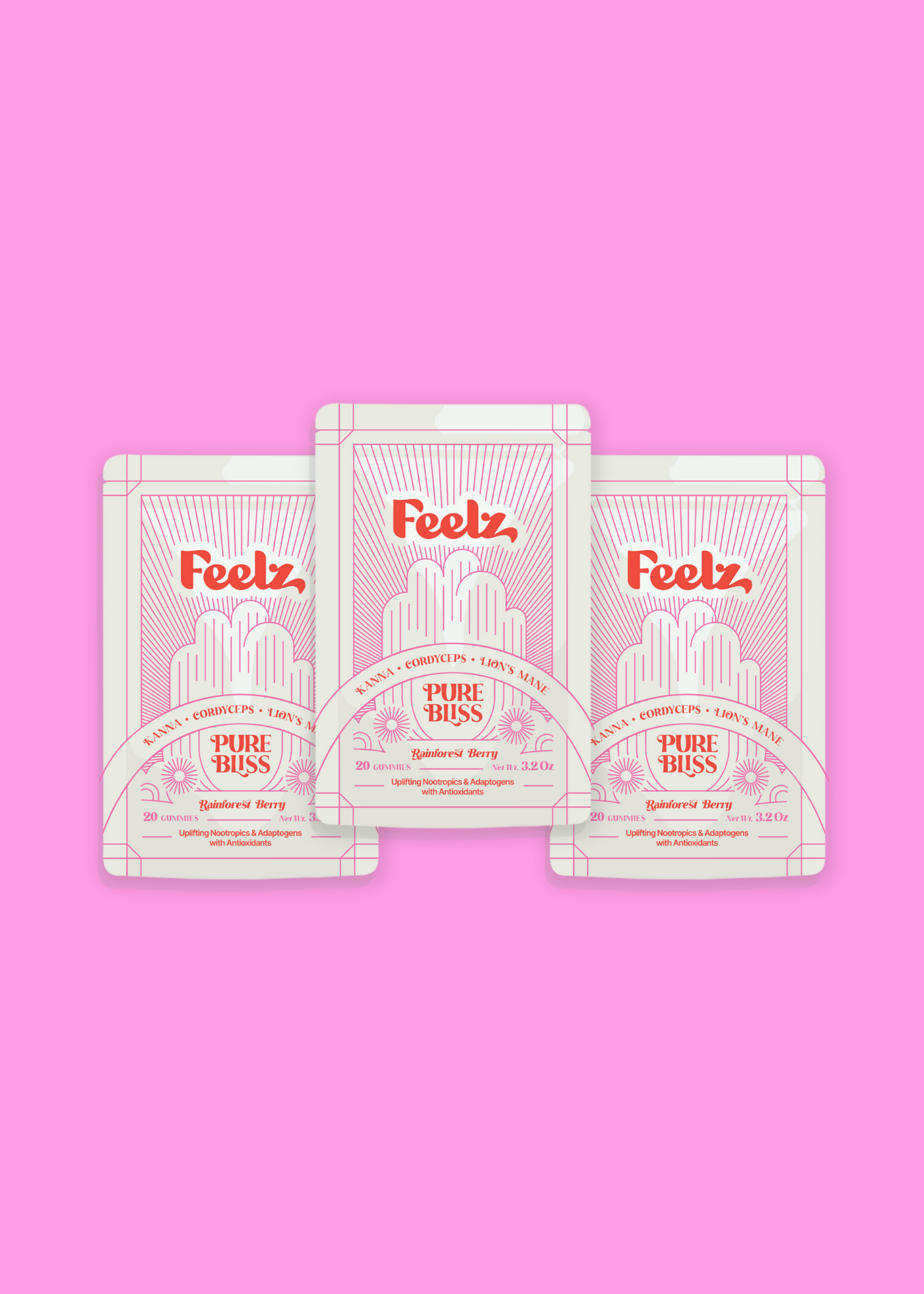 Mood Boosting Gummies — Pure Bliss, No Hemp or THC | Feelz™