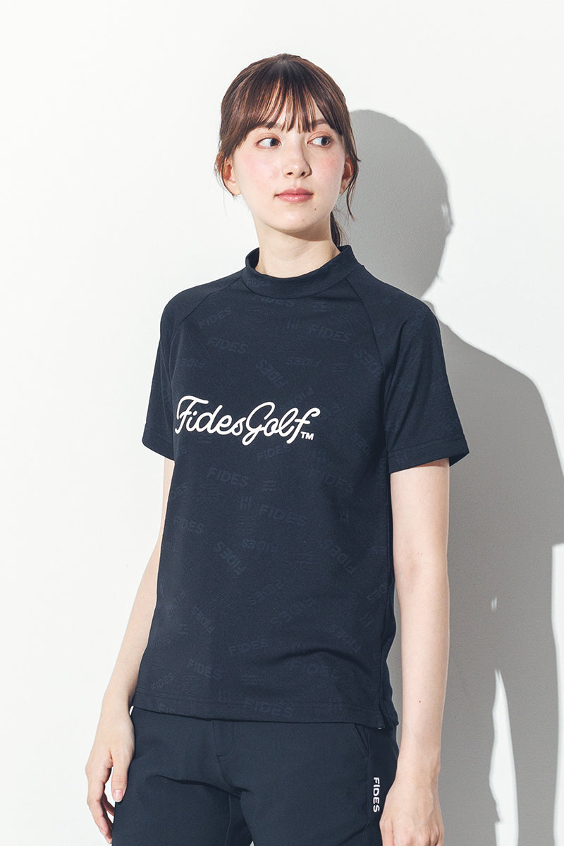 JACQUARD MOCK NECK S/S – FIDES