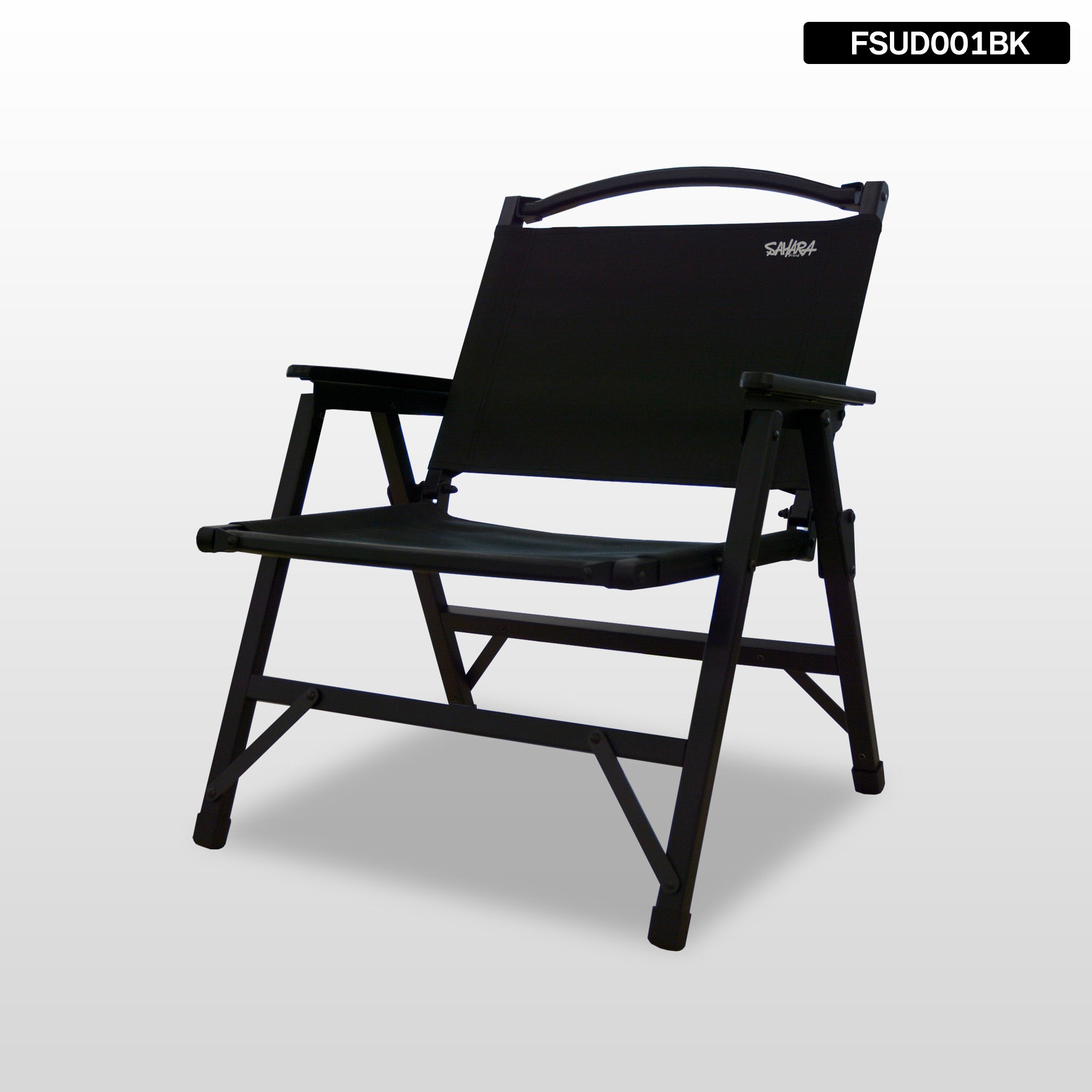 FieldSAHARA FSUD001BK ウッドチェア ALL BLACK XXXX 折りたたみ 耐