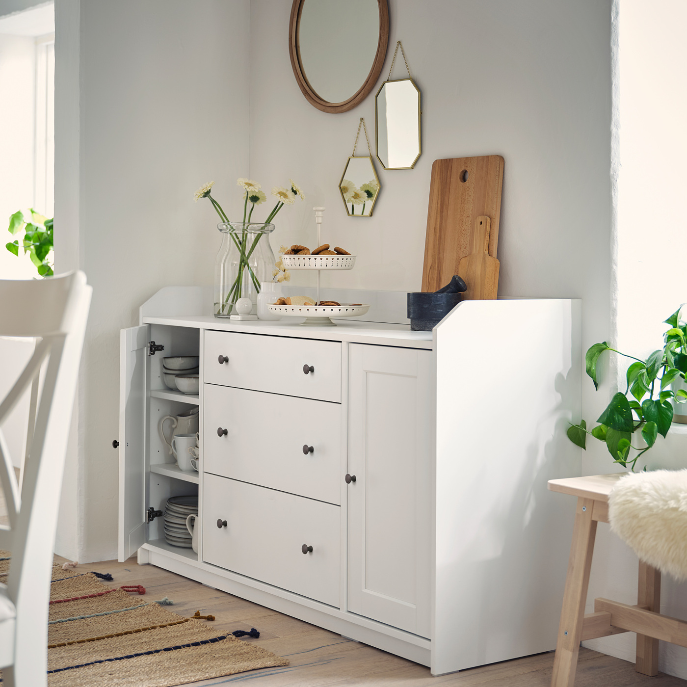 HAUGA sideboard white - IKEA