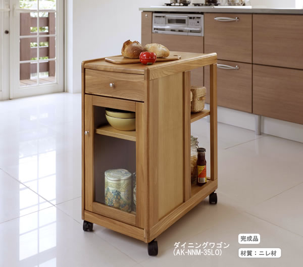 木製キッチンワゴン/ダイニングワゴン -曙工芸 - 家具の通販 eインテリア