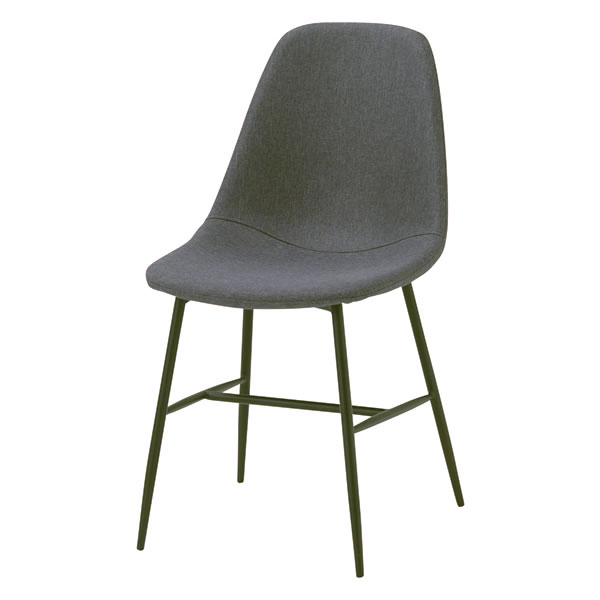 スチールフレーム ダイニングチェア/成形合成板 DC-159-F (ブルー