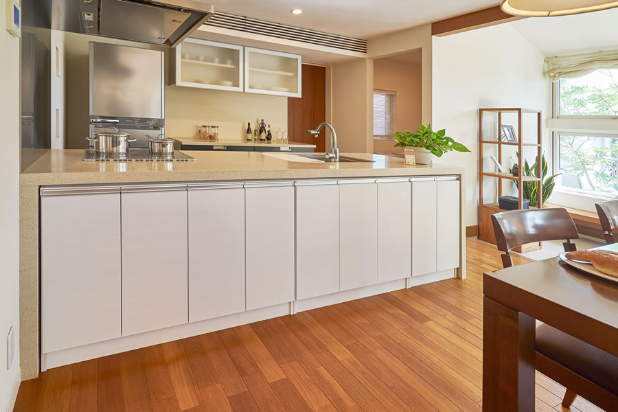 組立家具】ミドルオーダー収納 MIO ミオ-カウンター下収納 幅1cm単位